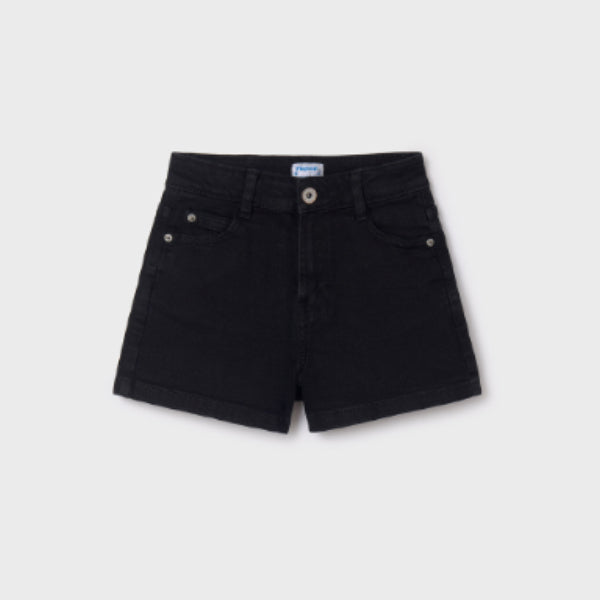 Girls black denim shorts online