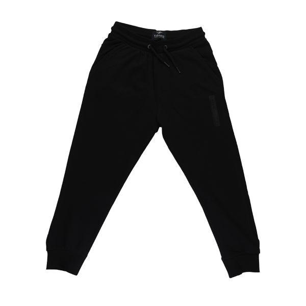 Boys plain black joggers sale