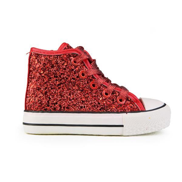 Converse red sale glitter sneakers