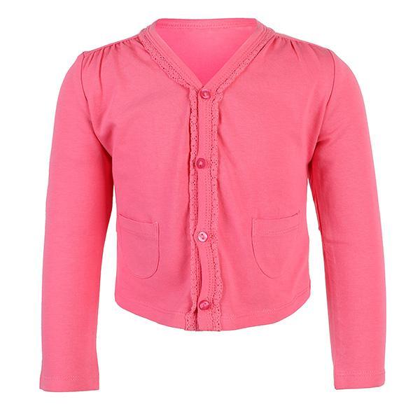 Girls pink cardigan on sale sweater