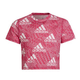 PINK PRINT ADIDAS T-SHIRT FOR GIRLS