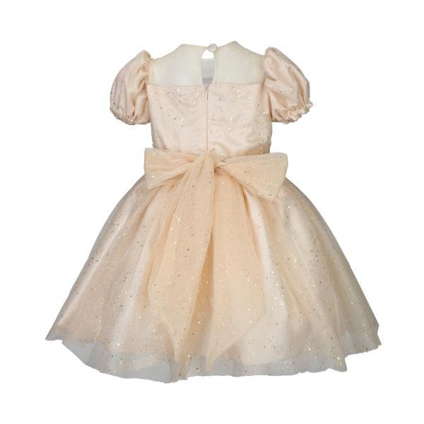 GIRLS GOLD NET BALL DRESS - ruffntumblekids