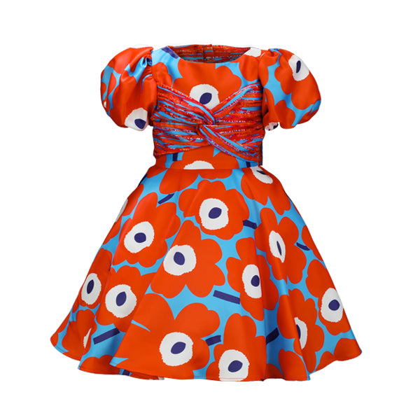 ITOHAN DRESS WITH HAIRBOW