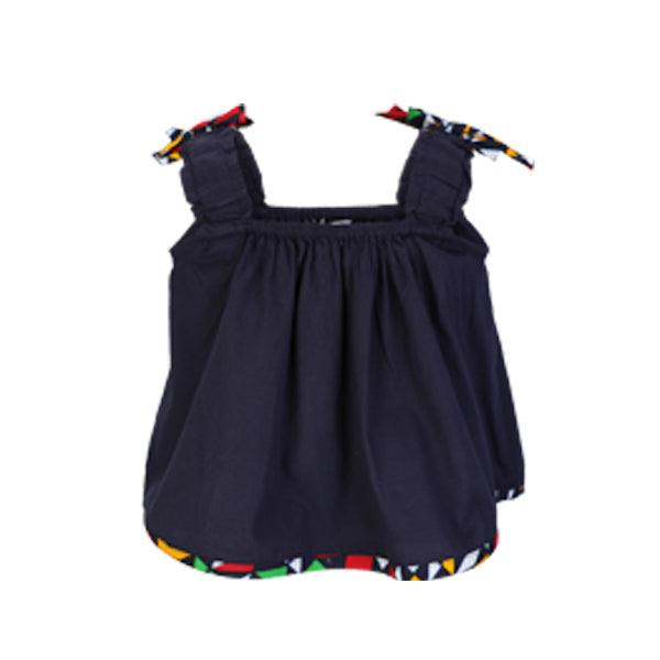 MULTI-COLOUR ANKARA ELASTICATED WAIST SHORT SET - ruffntumblekids