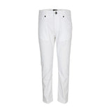 WHITE BASIC SLIM FIT SERGE TROUSER - ruffntumblekids