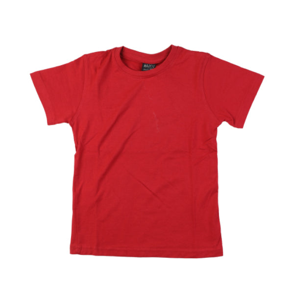 RED PLAIN SHORT SLEEVE T-SHIRT