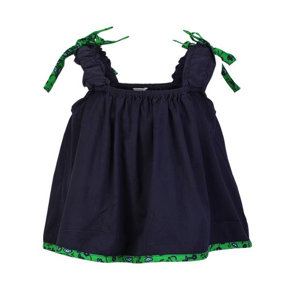 GREEN ANKARA ELASTICATED WAIST SHORT SET - ruffntumblekids