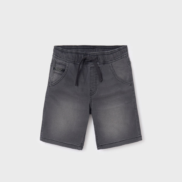 BOYS DARK GREY DENIM SHORT