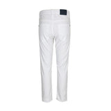 WHITE BASIC SLIM FIT SERGE TROUSER - ruffntumblekids