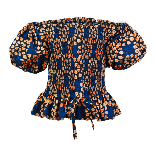 SMOKED ANKARA BLOUSE