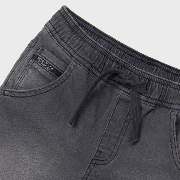 BOYS DARK GREY DENIM SHORT