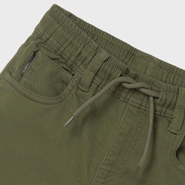 BOYS ARMY GREEN BERMUDA SHORT