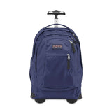 NAVY BLUE WHEELED JANSPORT BACKPACK