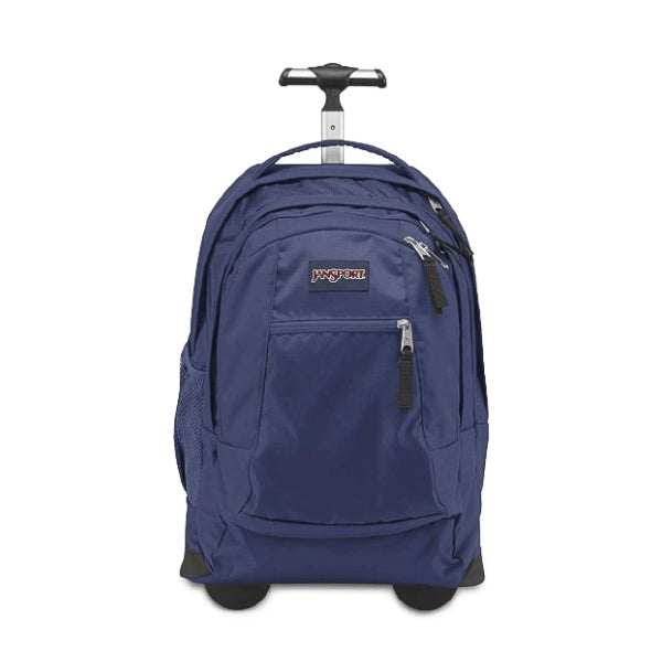 NAVY BLUE WHEELED JANSPORT BACKPACK