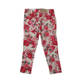 GIRLS RED FLORAL PRINTED JEGGINGS - ruffntumblekids