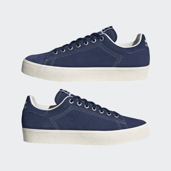 ADIDAS STAN SMITH CS SHOES - DARK BLUE AND CORE WHITE