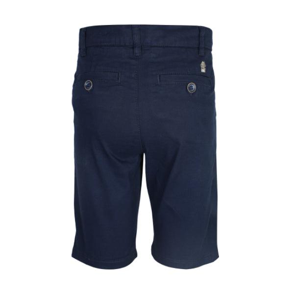 NAVY BLUE BASIC TWILL CHINOS SHORT FOR BOYS - ruffntumblekids