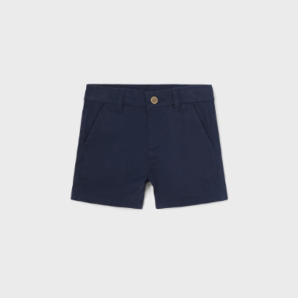 NAVY BLUE CHINO TWILL SHORT FOR BABY BOYS