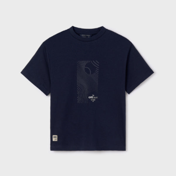 NAVY BLUE SHORT SLEEVE T-SHIRT FOR BOYS