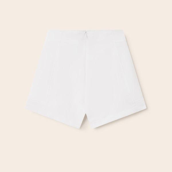 White deals crepe shorts