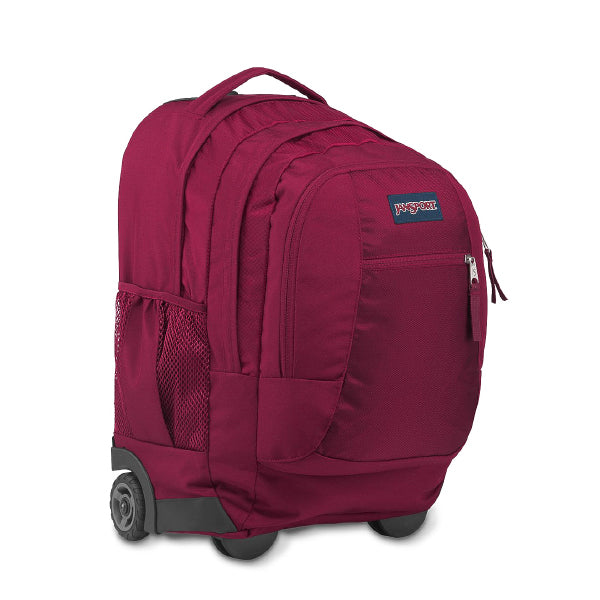 PLAIN RED  JANSPORT WHEELED BACKPACK