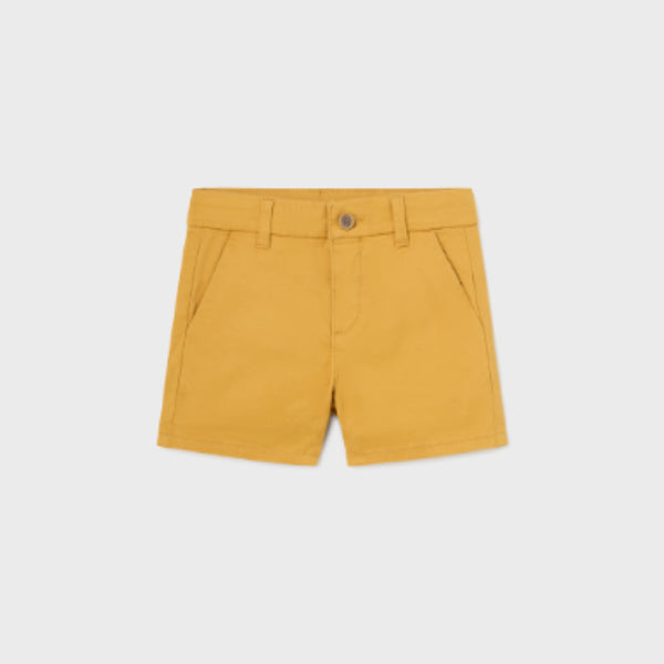 MUSTARD BASIC TWILL CHINO SHORT FOR BOYS