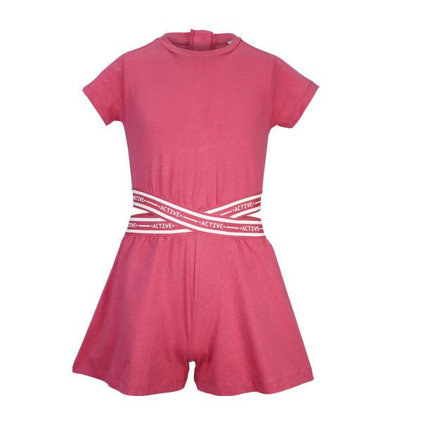 GIRLS PINK MAGENTA ROMPER - ruffntumblekids