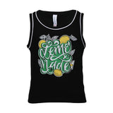 BLACK PRINT TANK TOP FOR GIRLS - ruffntumblekids