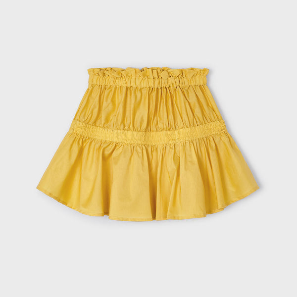 Yellow pleated skirt yarn sales