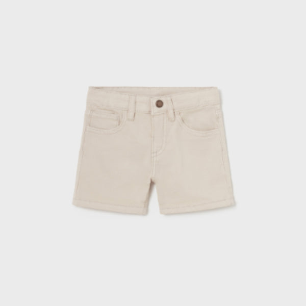 CREAM TWILL SHORT FOR BABY BOY