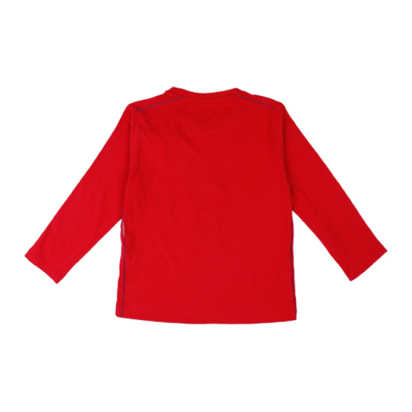 RED LONG SLEEVE T-SHIRT FOR BOYS