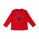 RED LONG SLEEVE T-SHIRT FOR BOYS