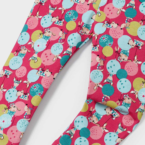 PINK MULTI-COLORED LEGGINGS FOR BABY