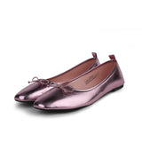 PINK SHINNING METALLIC BALLERINA