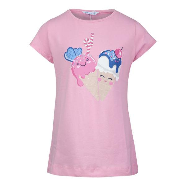 GIRLS PINK PRINT T-SHIRT. - ruffntumblekids