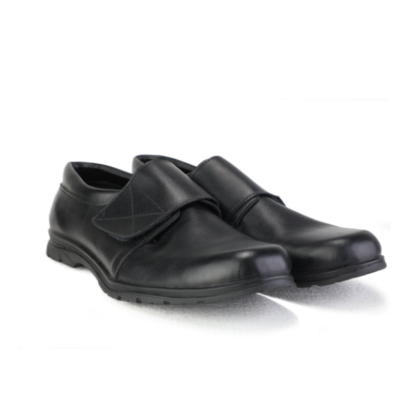 BLACK VELCRO BOYS SCHOOL SHOES