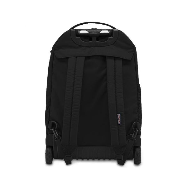 BLACK PLAIN WHEELED BACKPACK