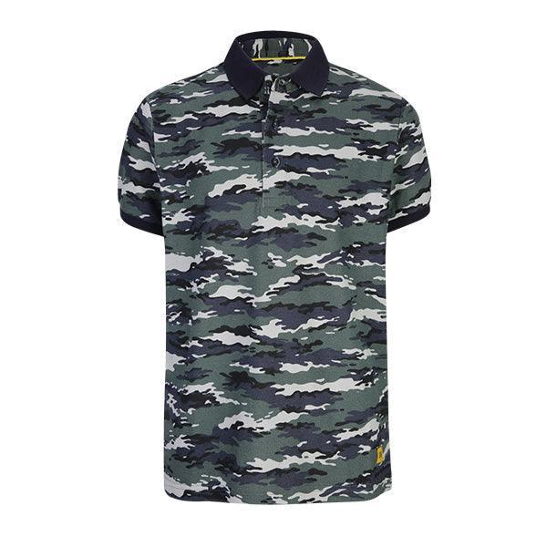 BOYS CAMO BLACK SHORT SLEEVE POLO TEE - ruffntumblekids