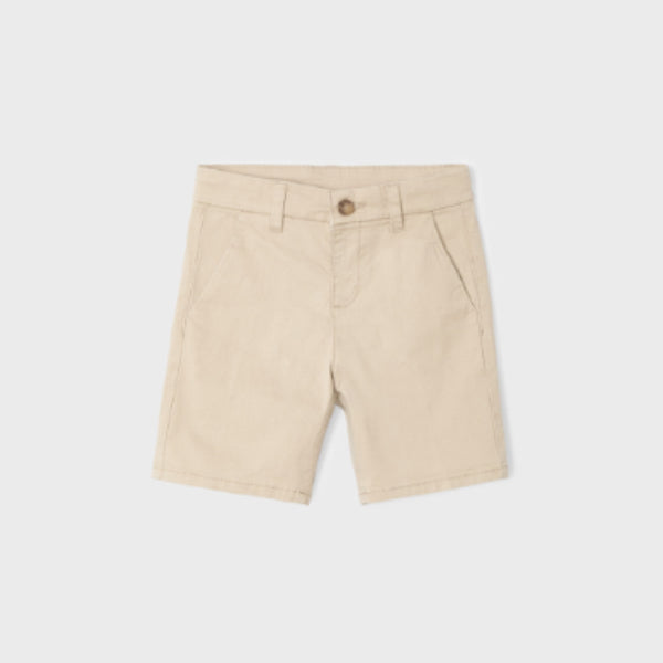 BOYS BEIGE TWILL CHINO SHORT