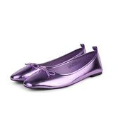 LILAC SHINNING METALLIC BALLERINA SHOE