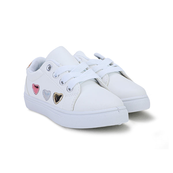 GIRLS' CRYSTAL WHITE KICKS