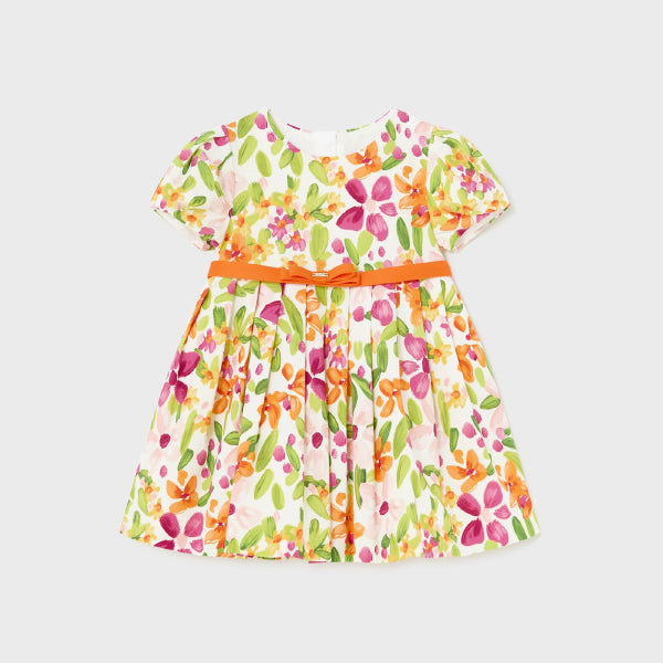 MULTI-COLOR FLORAL BABY GIRLS DRESS