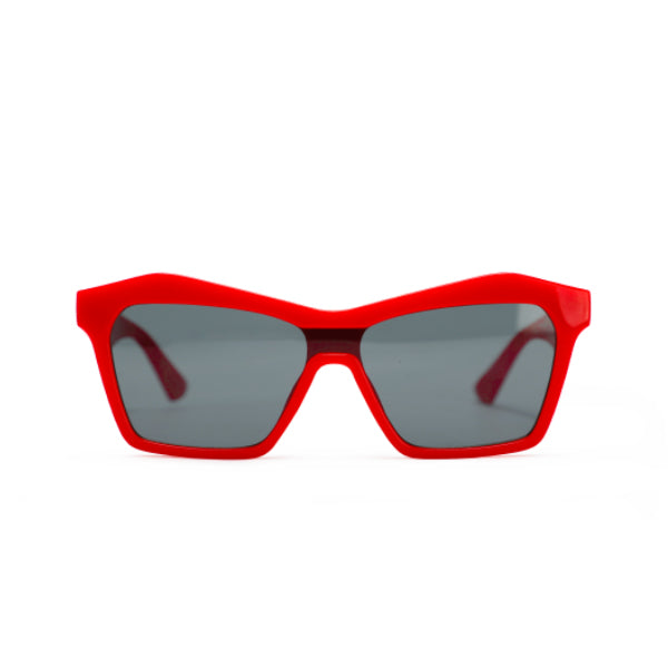 UNISEX RED FRAME SUNGLASSES