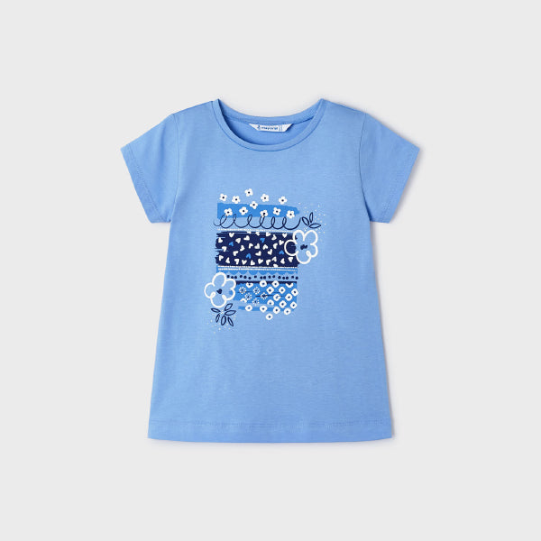 BLUE SHORT SLEEVE T-SHIRT FOR GIRLS
