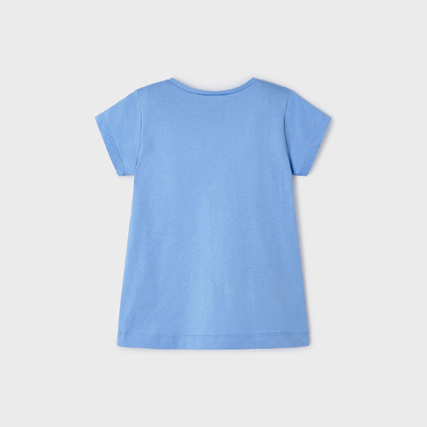 BLUE SHORT SLEEVE T-SHIRT FOR GIRLS