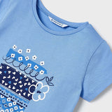 BLUE SHORT SLEEVE T-SHIRT FOR GIRLS