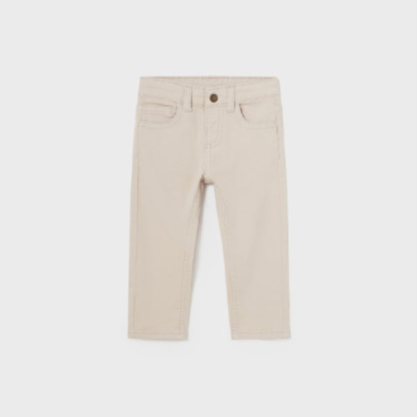 CREAM SLIM FIT TROUSER FOR BABY BOYS