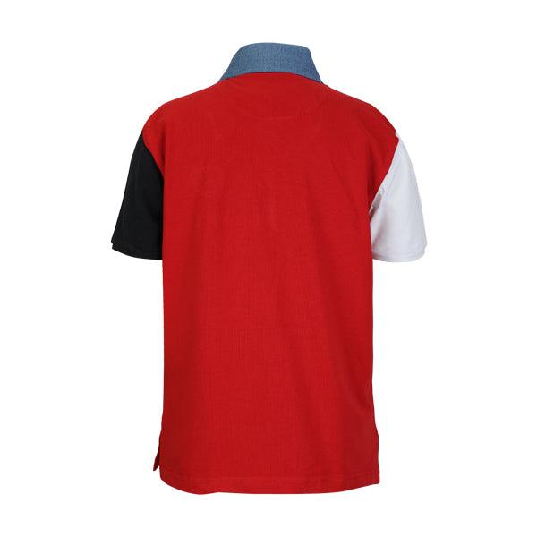 RED SHORT SLEEVE POLO SHIRT FOR BOYS - ruffntumblekids