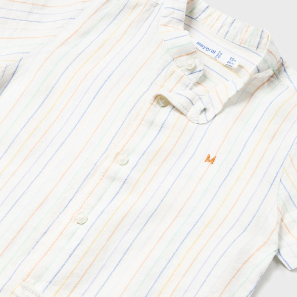 BABY BOYS MULTI-COLOR STRIPED SHIRT