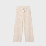 GIRLS BEIGE LOOSE TROUSER